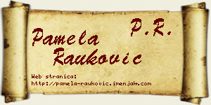 Pamela Rauković vizit kartica